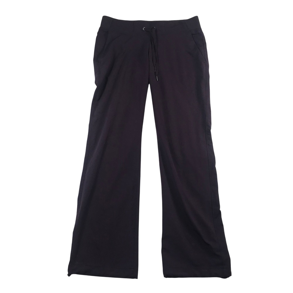 Athleta Wide Leg Yoga Pants Plum Purple Drawstring Pockets Petite 4P RN 54023